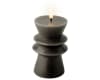 LED Kerti Wick Shape Grey 8x15cm. (14)