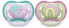 Philips-AVENT Snuð 0-6 Mán 2stk UltraAir Sól og regnbogi fjólublátt/grænt