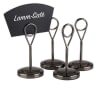 APS Borðamerkingar H:10,5cm 4stk black/gunmetal