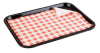 APS Einnota pappír fyrir mat köflótt red