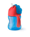 Philips-AVENT Magic Glas m/Röri 200ml rautt/blátt