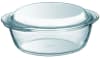 Pyrex Gler pottur með loki kringlóttur 1,3L 21x18cm