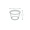 Vegware Sósubox 1oz/30ml PLA 100 stk