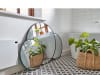 Villa Collection Spegill 80cm kringlóttur iron/black