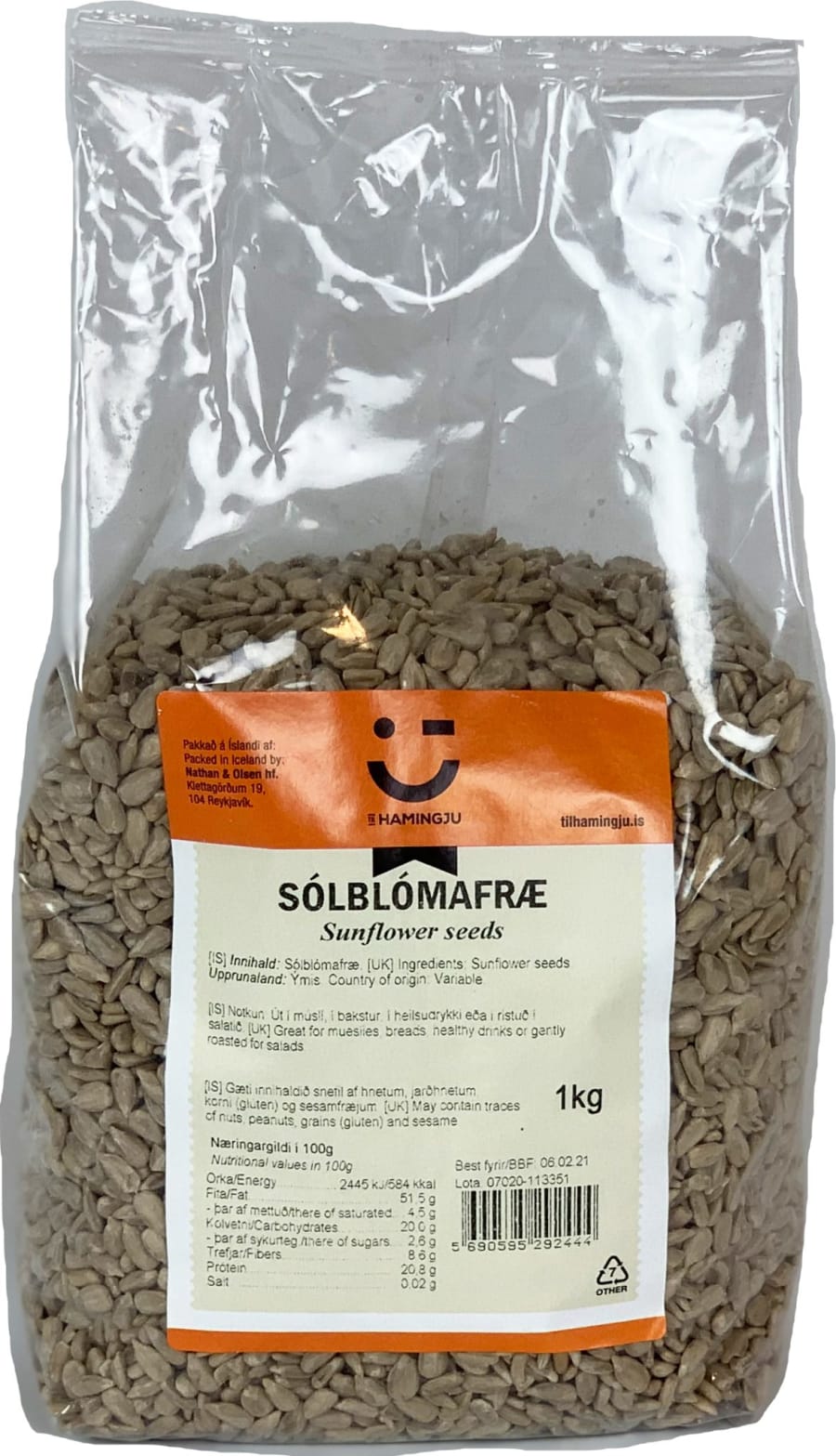Ekran Sólblómafræ 1kg (6)