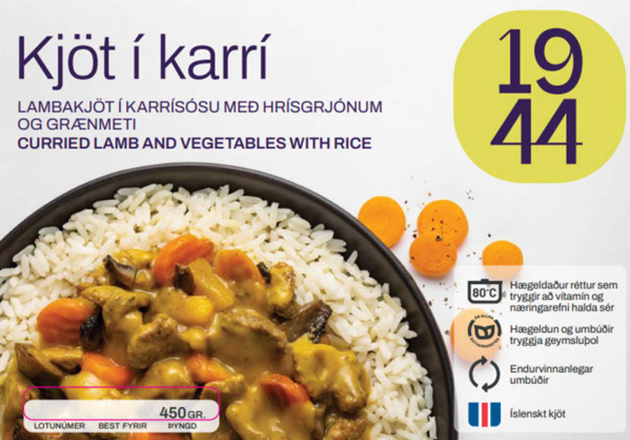 1944 Kjöt í karrí