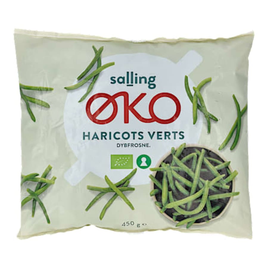 Salling ØKO lífrænar strengjabaunir, hraðfrystar 450 g