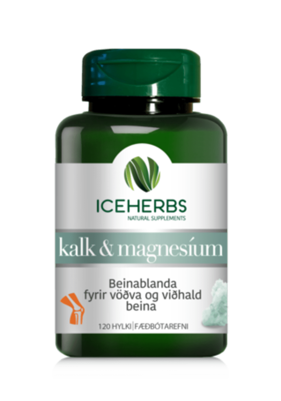 Iceherbs kalk og magnesíum 120 stk.