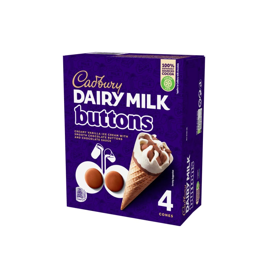 Froneri Cadburys Buttons Cone