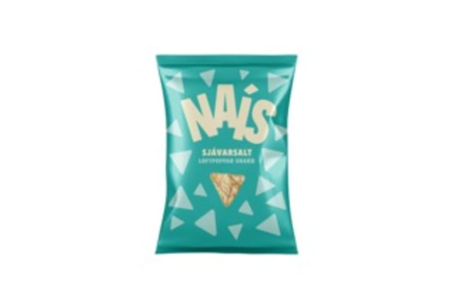 Naís poppsnakk með sjávarsalti 142 g