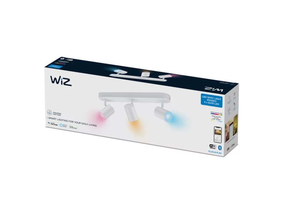 WIZ Imageo Kastari 3 x 5W RGB Hvítur
