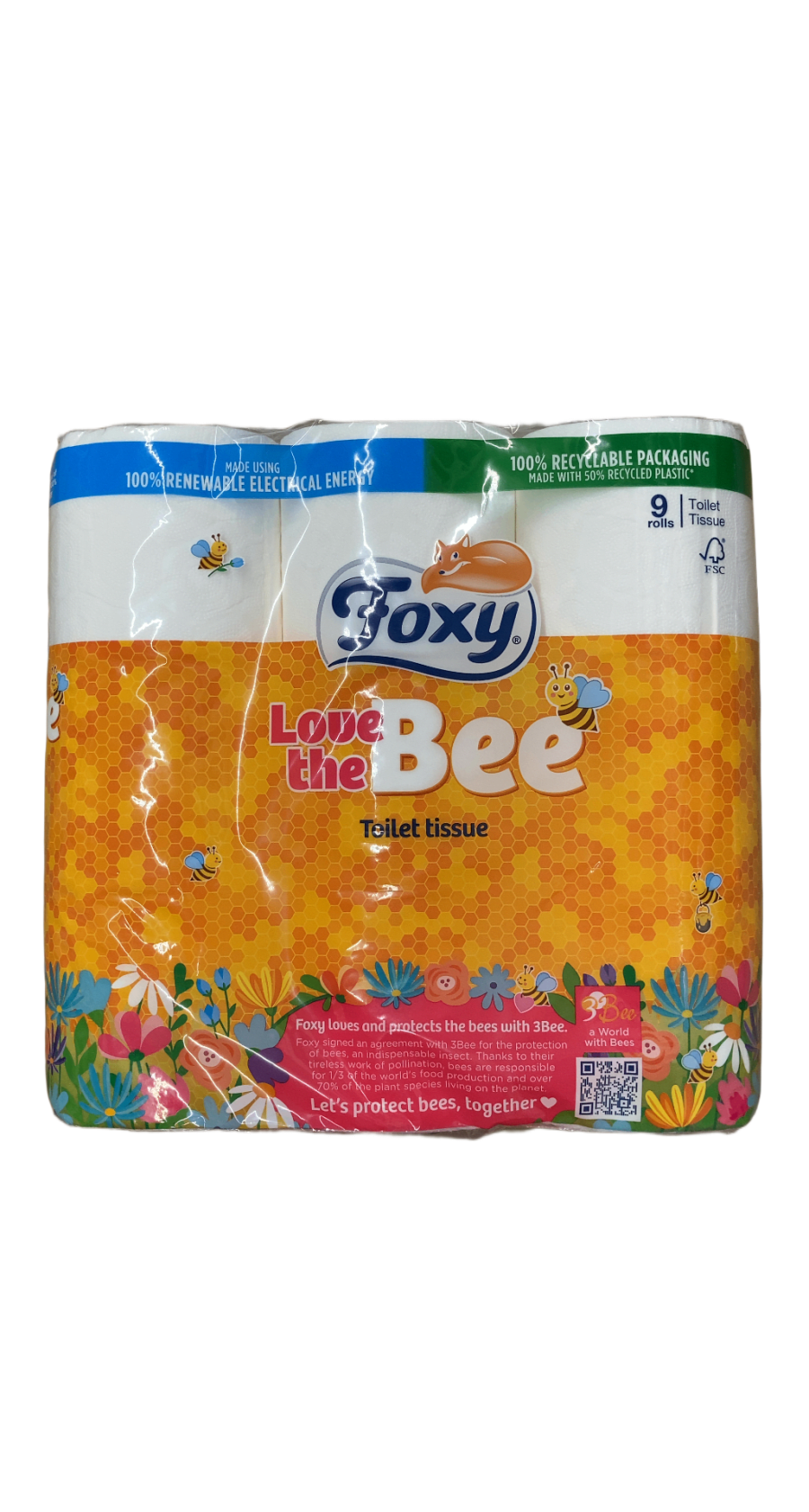 Foxy bee wc pappír 9*190 blöð
