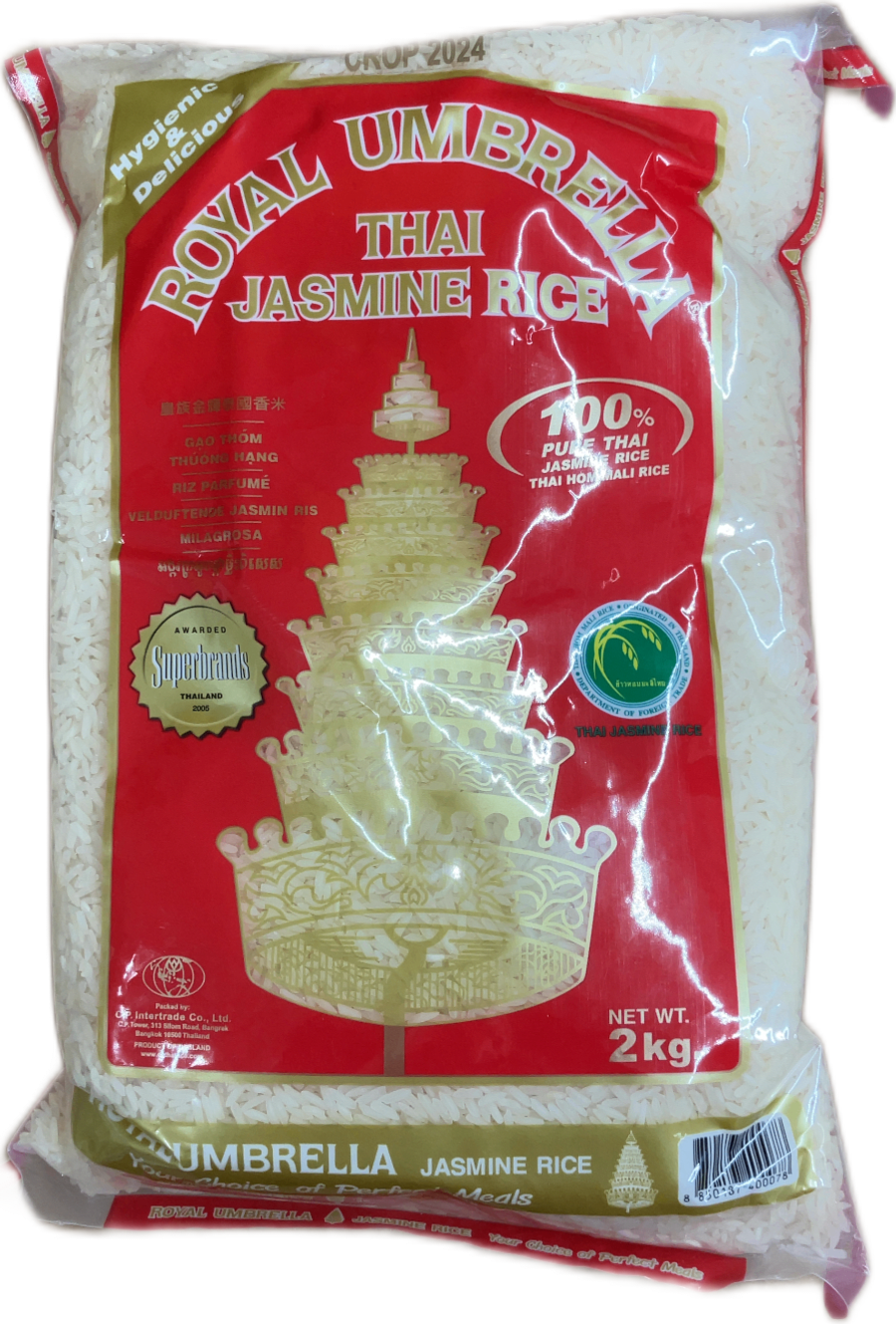 Royal Umbrella taílensk jasmínhrísgrjón 2 kg