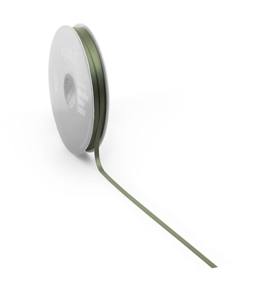 50mtr. Satin borði 3mm.  Moss (7)