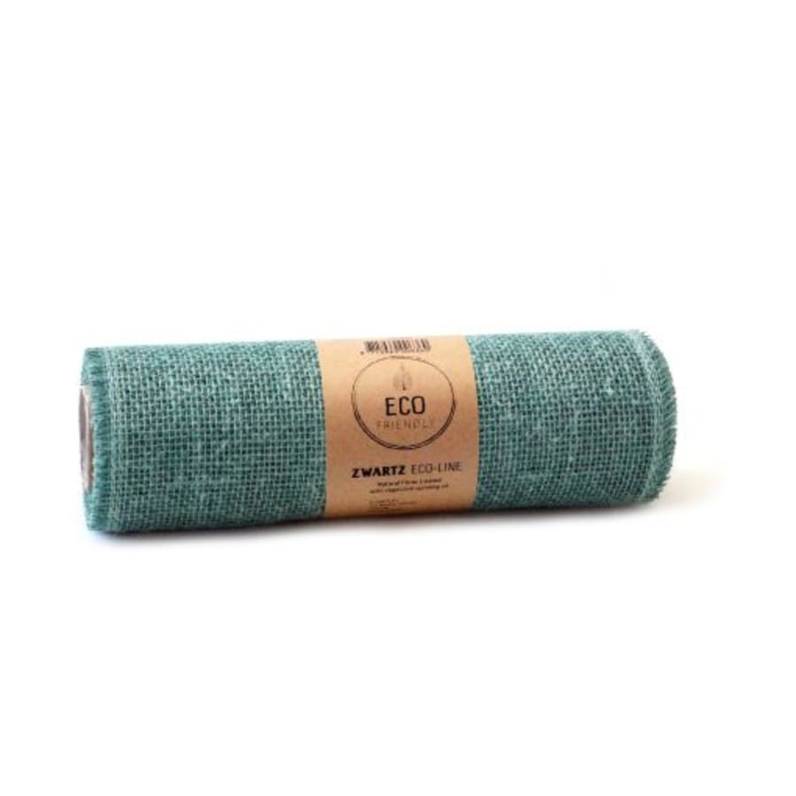 5mtr.Tablerunner JUTE 30cm. Sage Blár