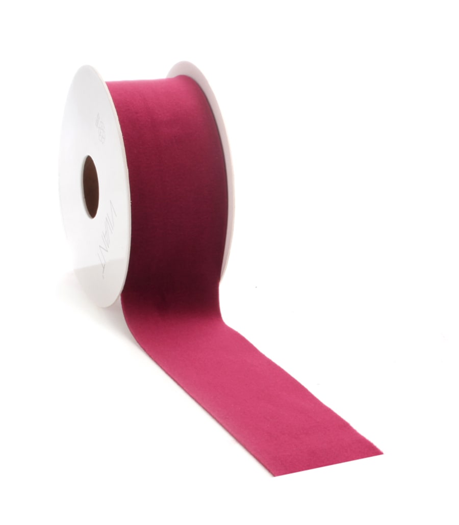 5mtr.VELVET Borði 40mm. Bordeaux (5)