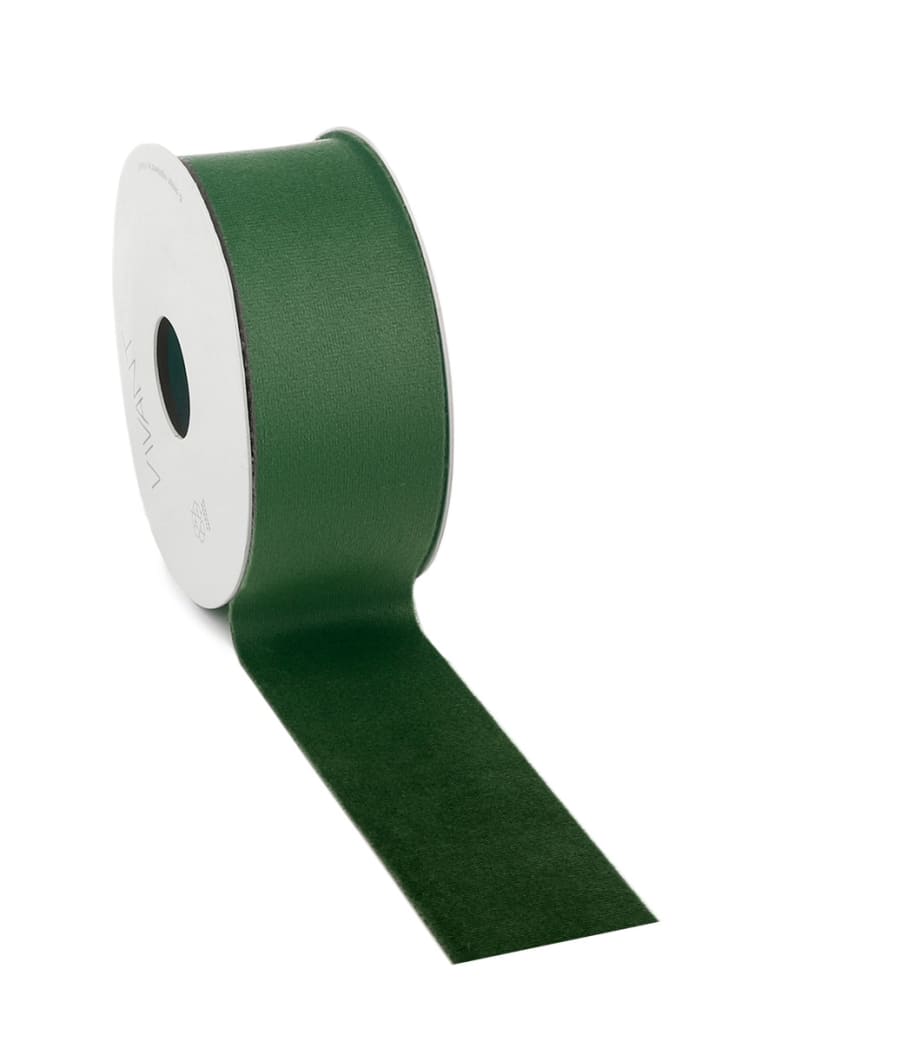 5mtr.VELVET Borði 40mm. Emerald (5)