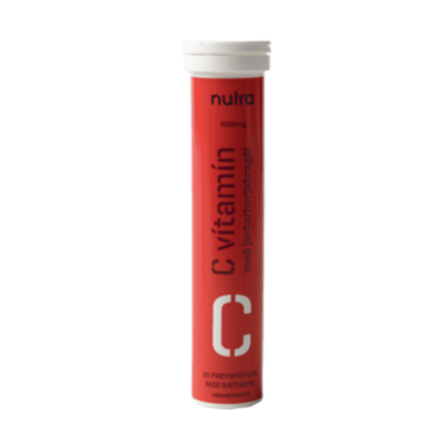 Nutra C-1000 jarðaberja freyðitöflur 20 stk.