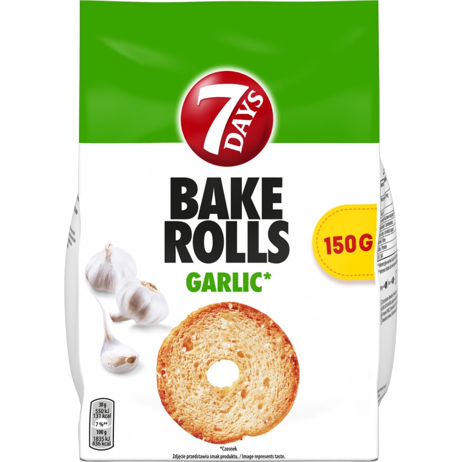 7 Days Bake Rolls Garlic