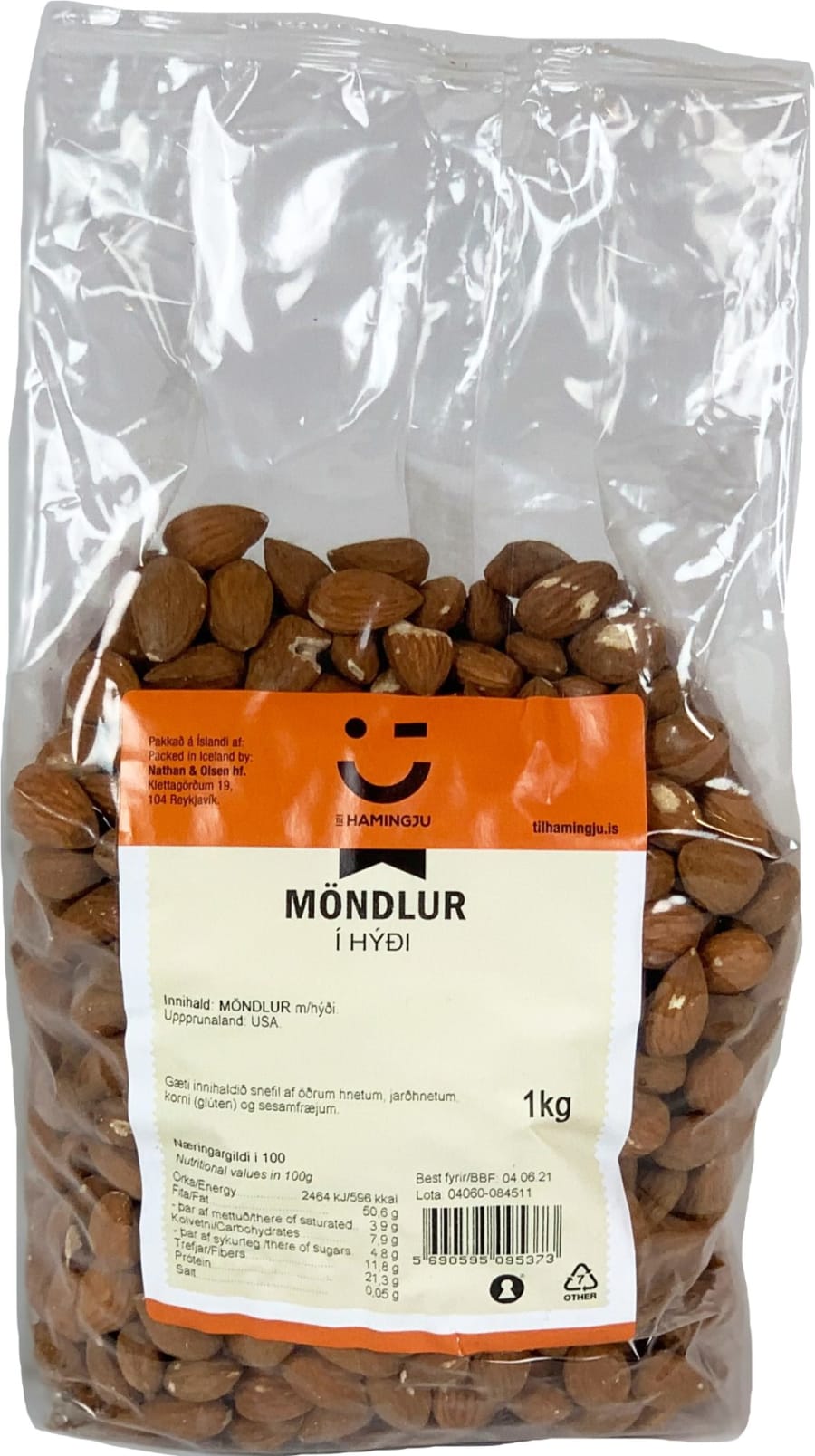 Ekran Möndlur í hýði 6 x 1 kg