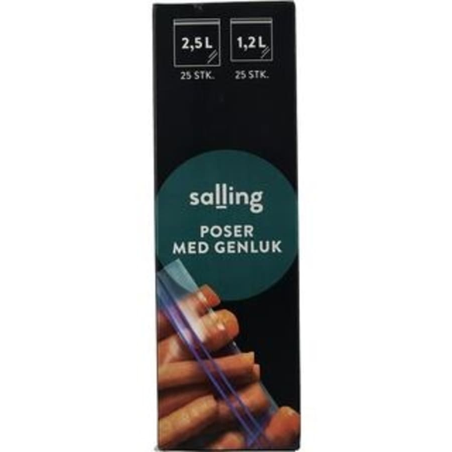 Salling endurlokanlegir pokar 1,2 og 2,5 l 50 stk.