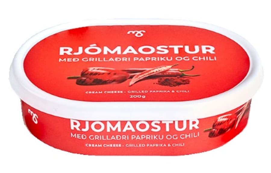 MS Rjómaostur með grillaðri papriku og chili 200 g