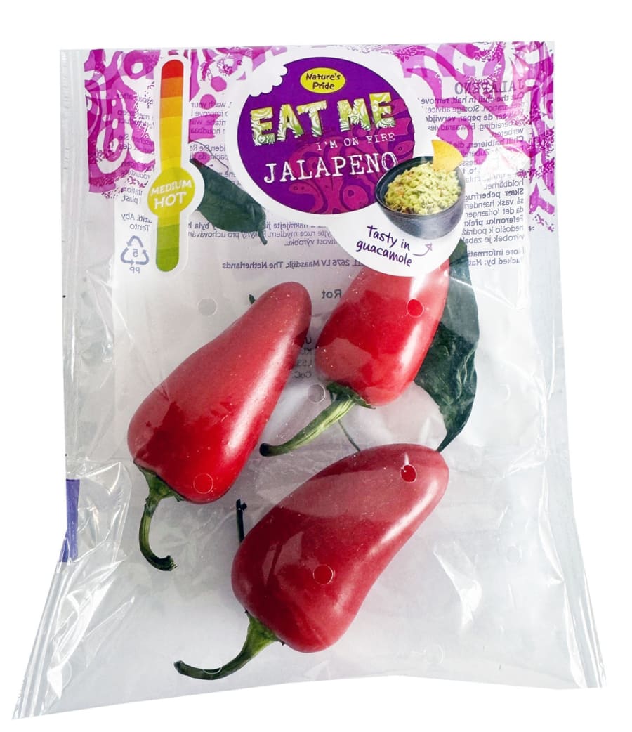 Rautt Jalapeno Pakkað