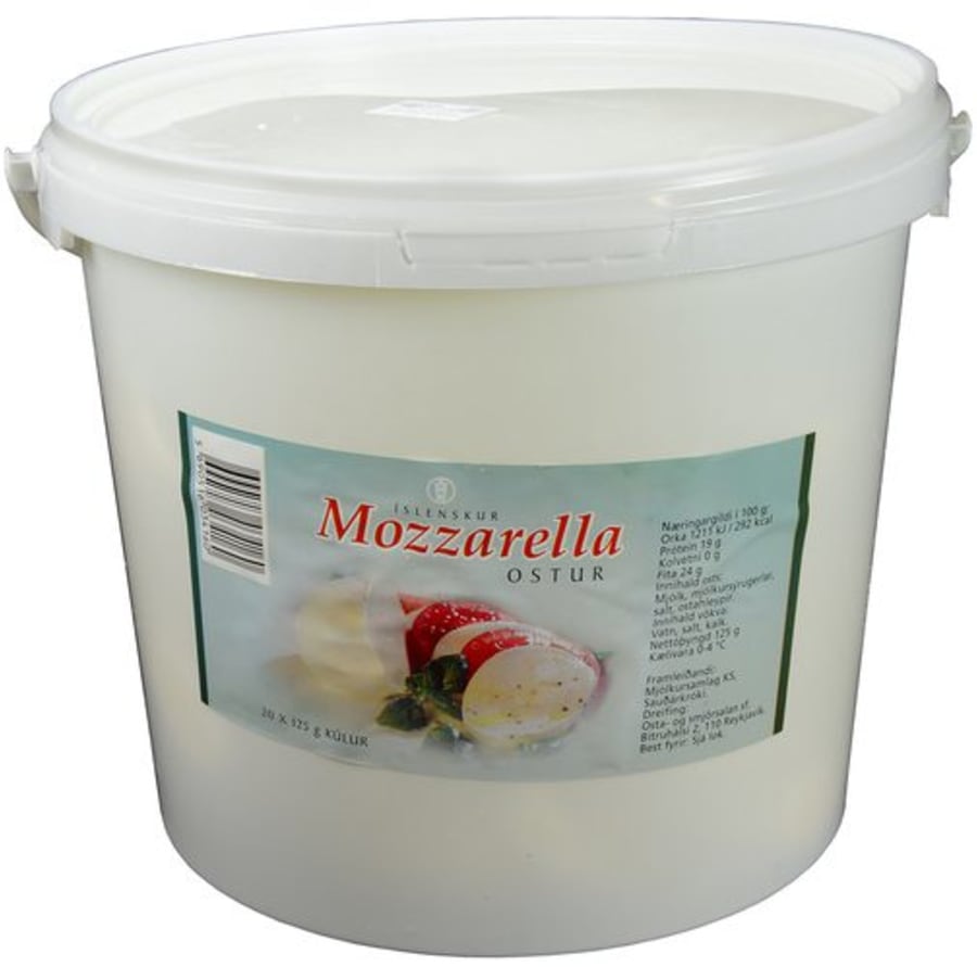 MS Mozzarella ferskur í fötu, stórar kúlur [2,5kg]