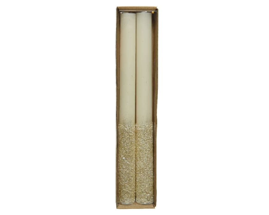 Dinnerkerti Metal Hvítt 25cm(24)