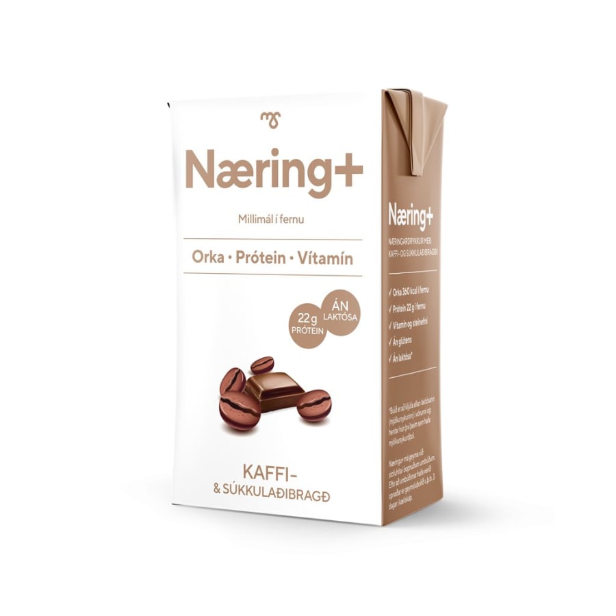 MS Næring+ kaffi og súkkulaði 24x250ml