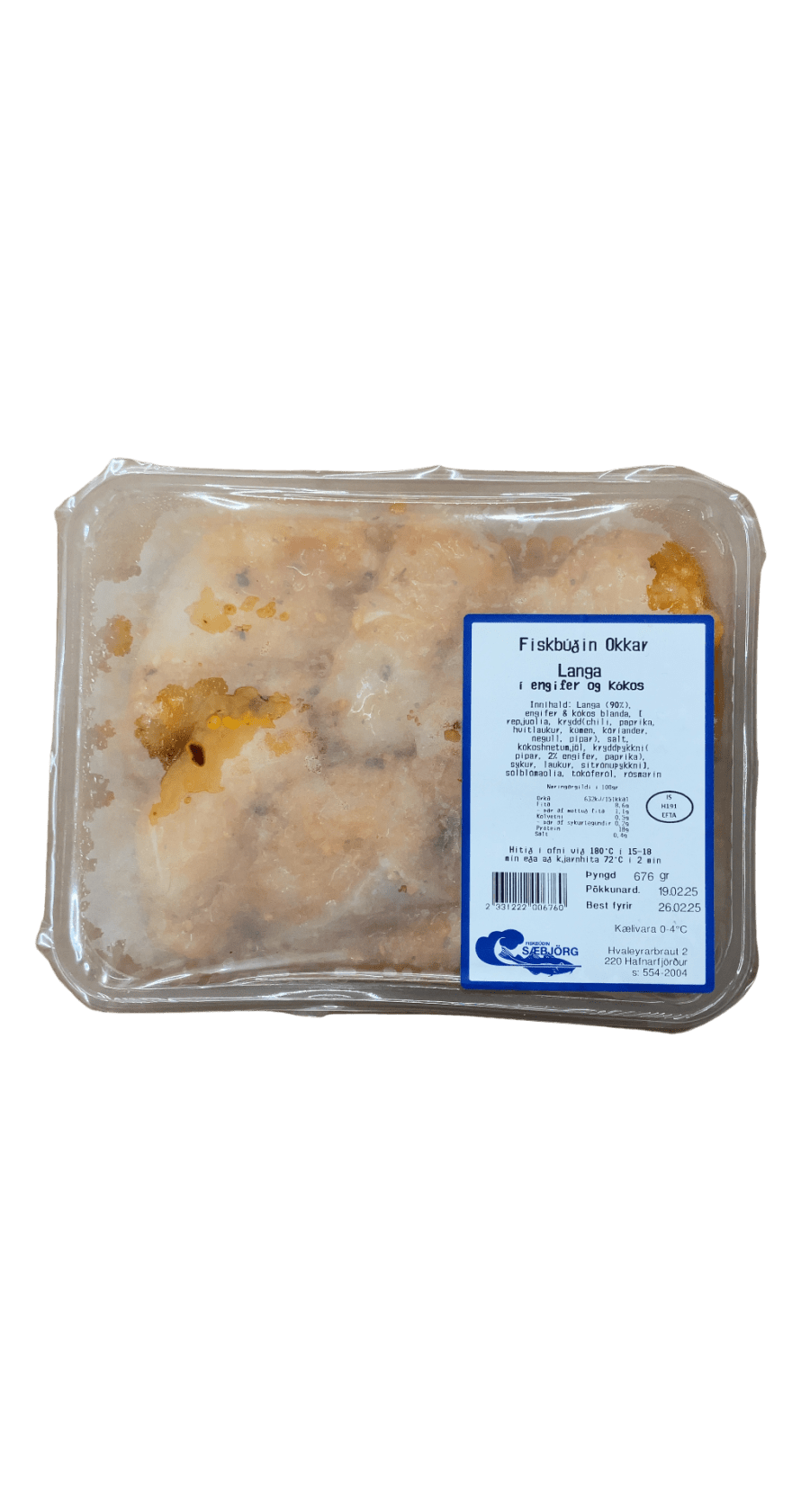 Fiskbúðin Okkar Langa í engifer og kókos ca. 860 g