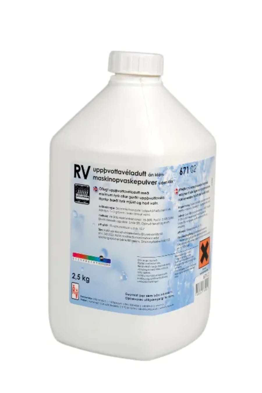 $Uppþvottavéladuft án klórs 1,5kg (4stk/ks)
