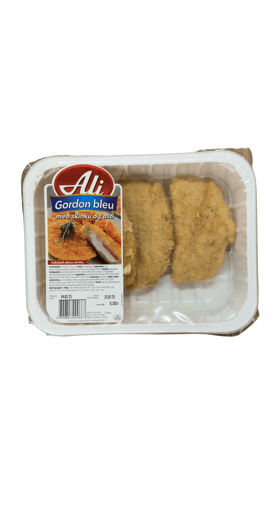Ali Gordon Bleu með skinku og osti 330 g