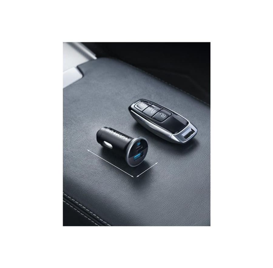 Anker 323 USB hleðslutæki í bíl 53W með USB-C og A