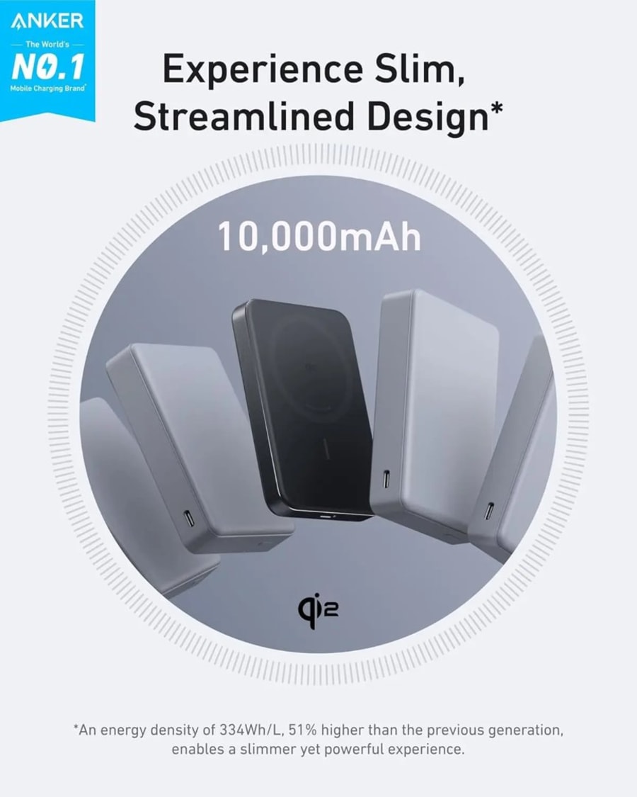 Anker MagGo 10K mAh ferðarafhlaða