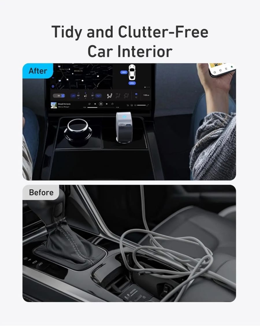 Anker Nano USB-C hleðslutæki í bíl 75W m/USB-C snúru