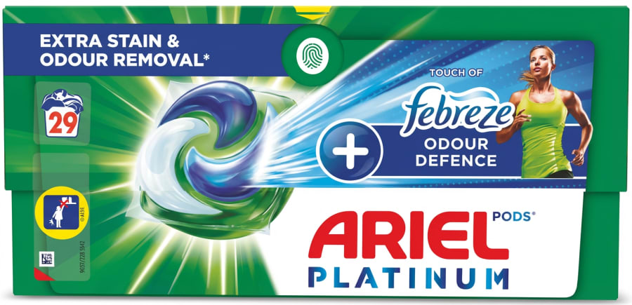 Ariel Pods Platinum með Febreze lyktarvörn 620,6 g