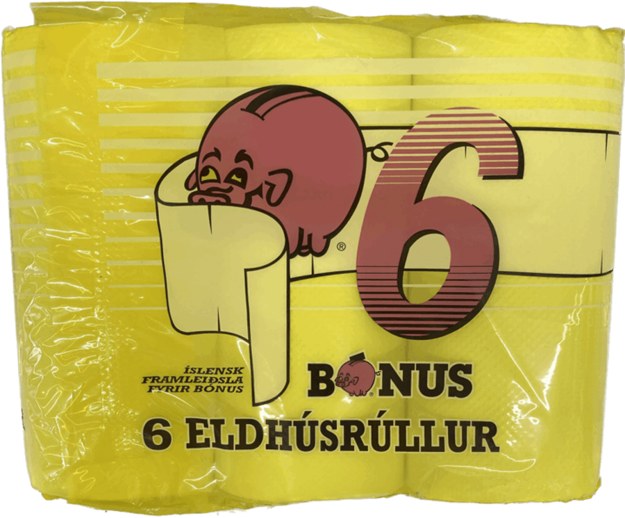 Bónus eldhúsrúllur 6x60 blöð