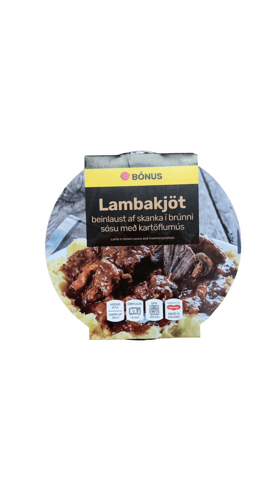Bónus Lambakjöt í brúnni sósu með kartöflumús 430 g