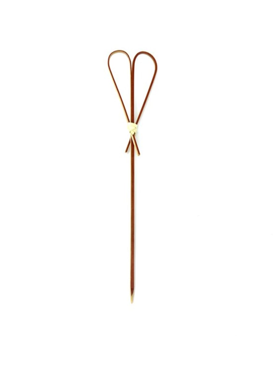 Bambuspinnar hjarta rauðir 15cm 100stk