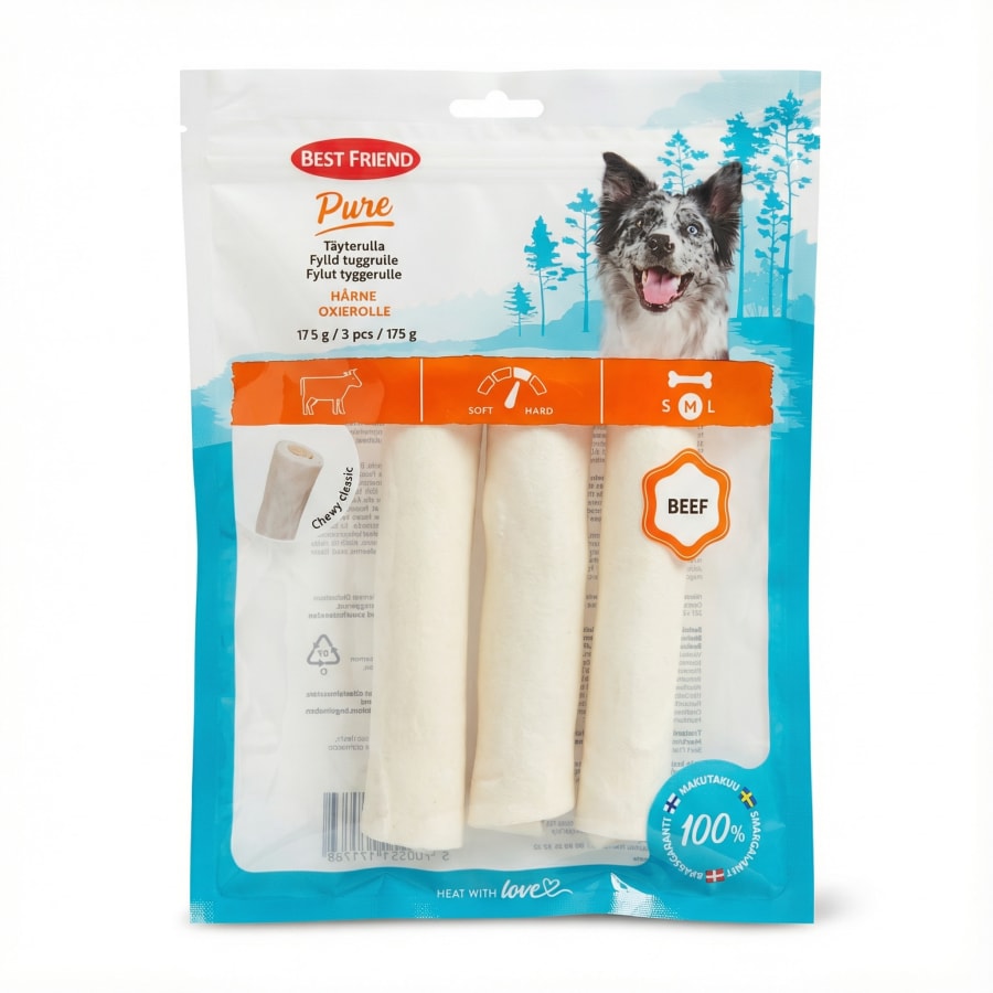 Best Friend Pure fyllt rúlla naut 175 g