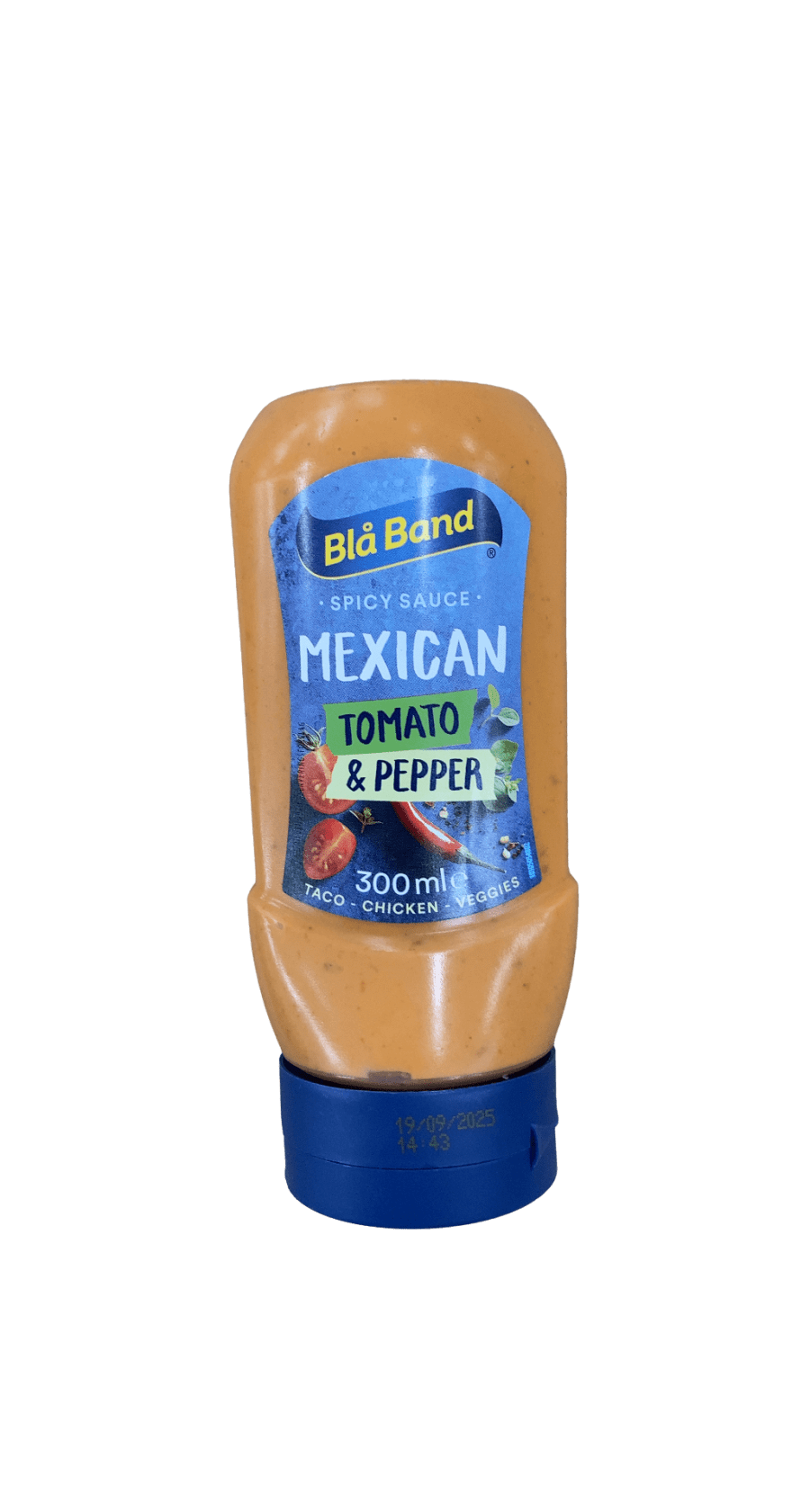 Blå Band Spicy Sauce Mexíkósk tómata- og piparsósa 300 ml