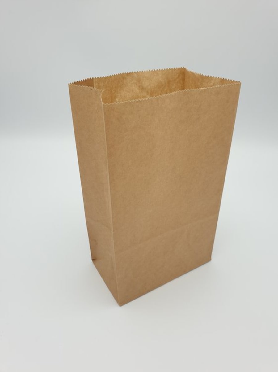Bréfpokar m/botni brúnn no.2 12x7x20cm 1000stk