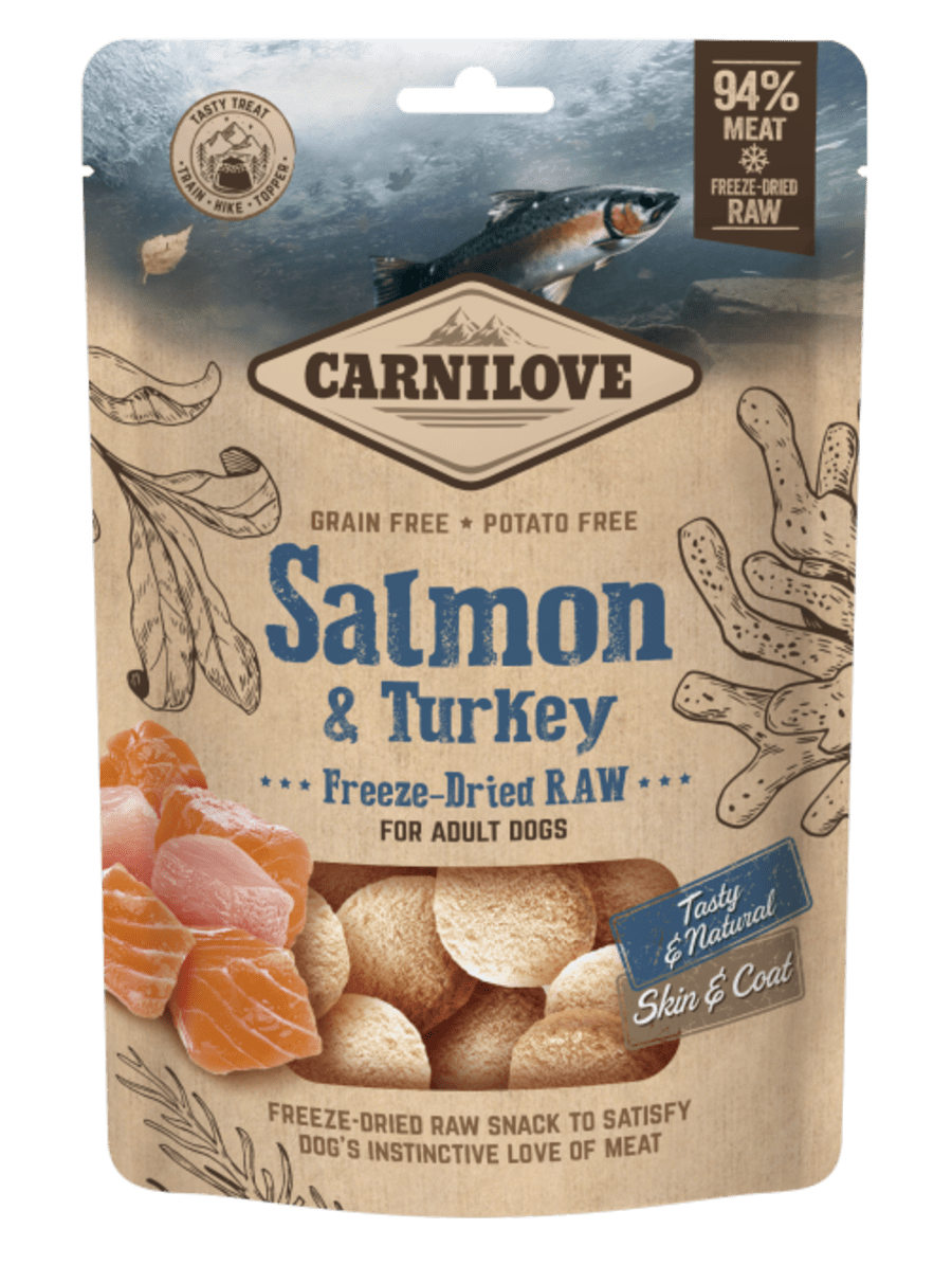 Carnilove Freeze-Dried Raw Snacks Salmon & Turkey 60g