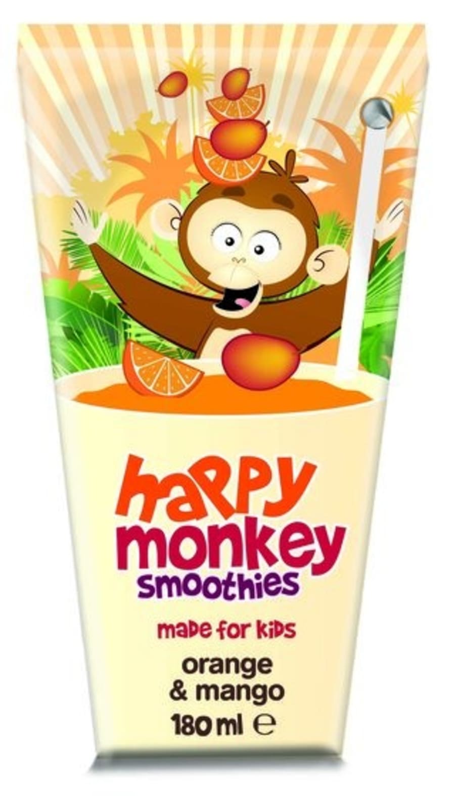Happy Monkey appelsínu- og mangósmoothie 180 ml