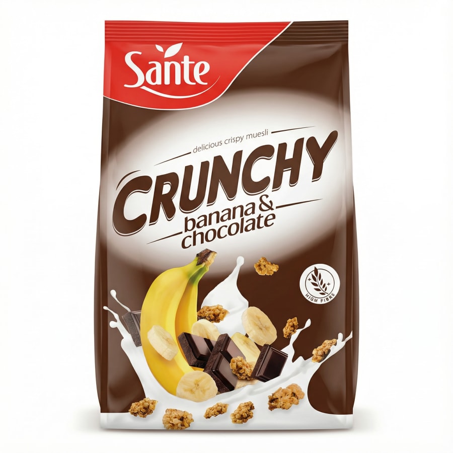 CRUNCHY banani og súkkulaði