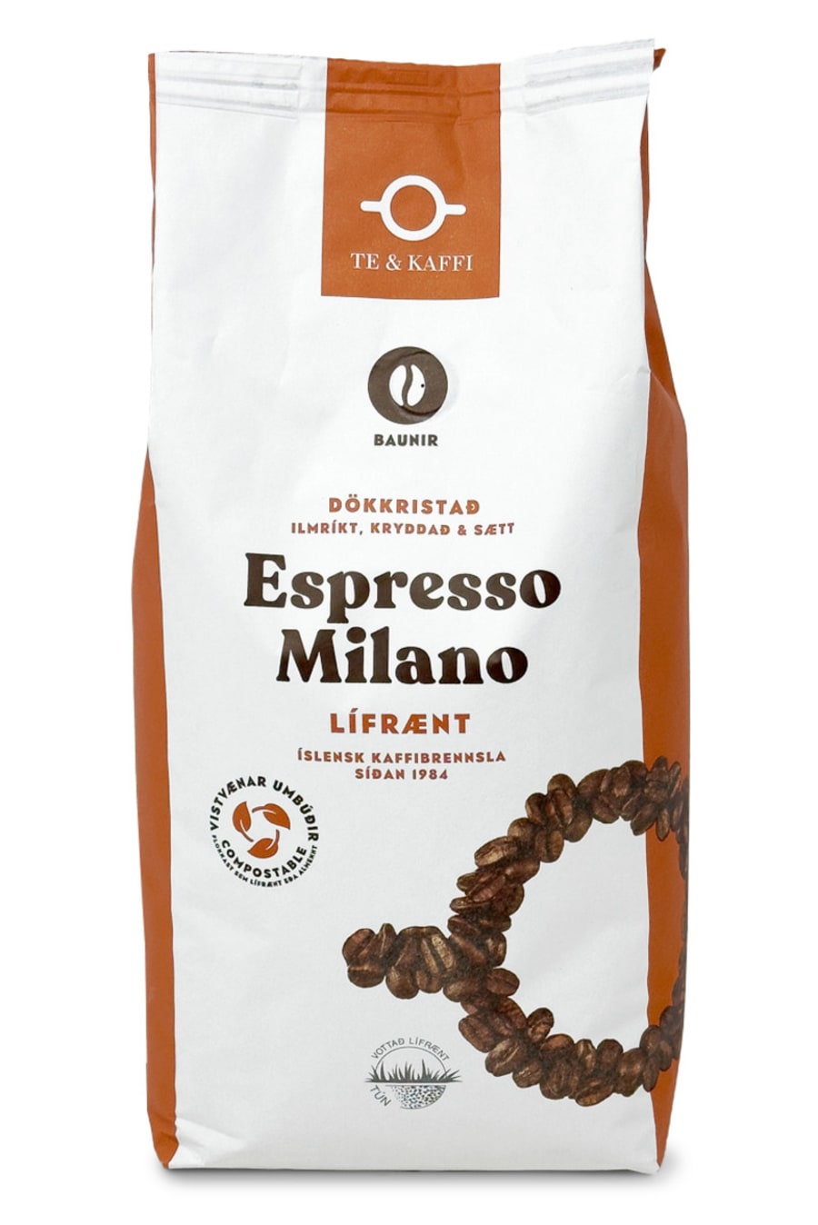 Te & Kaffi Espresso Milano Lífrænt Baunir