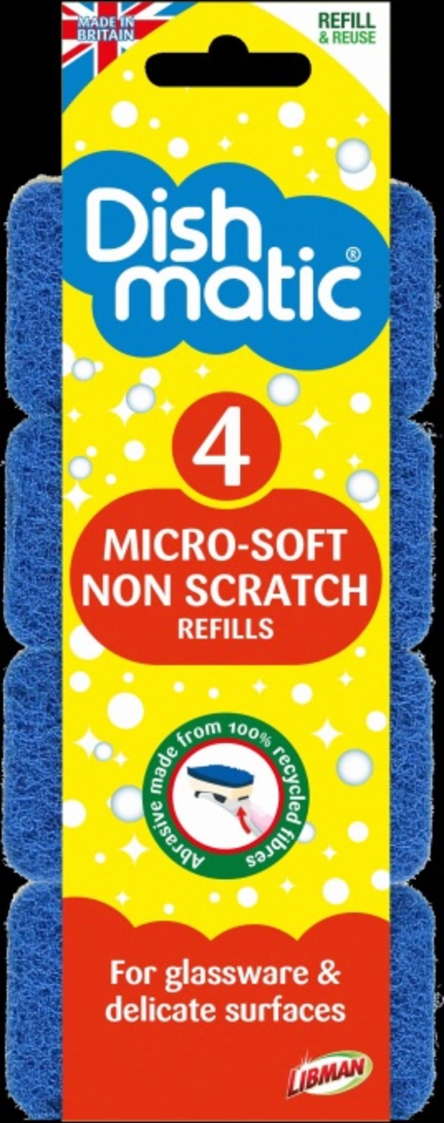 Dishmatic Non scratch microsoft  Refills 4pk