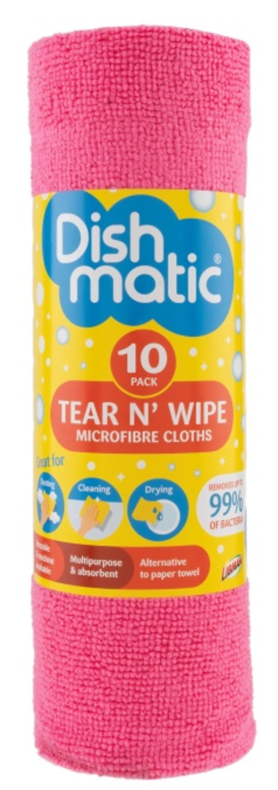 Dishmatic Tear n wipe 10pk