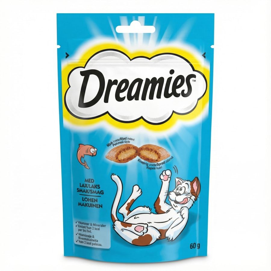 Dreamies kattanammi með laxi 60 g